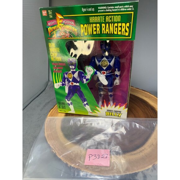 Mighty Morphin Power Rangers Karate Action Billy 8" Figure 2201 Bandai 1994 Vint - Picture 8 of 8